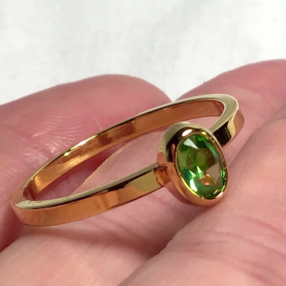 🌺NEW! Gold & Gemstone Stacking Rings - Picture 6 of 11